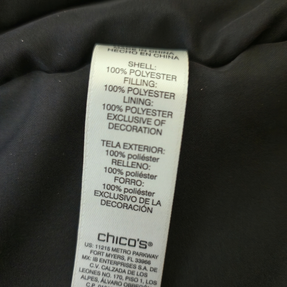 Chico's Red and Pink Vest with Removable Black Faux Fur Collar - Picture 3 of 10